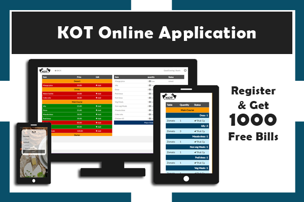 KOT - Kitchen Order Token Online Application